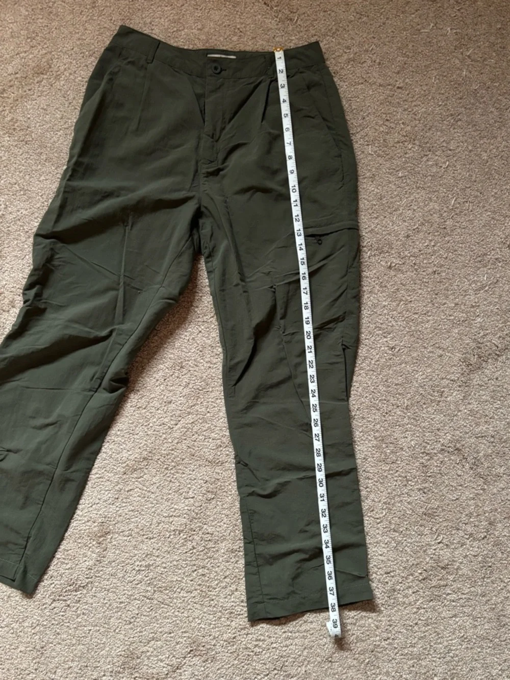 Olive Green Utility Cargo Pants - Picture 7 of 7